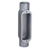 Conduit Outlet Body: Iron, 1/2 in Trade Size, C Body, 4 cu in Body Capacity, Threaded Hub (MPN OC-1M)