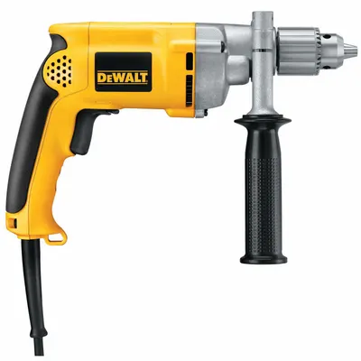 DEWALT Drill: 1/2 in Chuck Size, Keyed, 1,000 RPM No Load Speed, 8.5 A Current - Corded Pistol-Grip Drills
