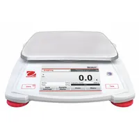 OHAUS Compact Bench Scale: 6,200 g Capacity, 0.1 g Readability, Carat/Custom/g/kg/lb/lb/oz/oz/pwt (MPN STX6201)