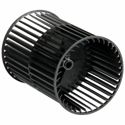REVCOR Blower Wheel: Forward-Curved, 6 in Dia, 7 13/16 in W, CW/CCW, Plastic Wheel - Dual-Inlet Forward-Curved Blower Wheels