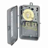 INTERMATIC Electromechanical Timer: 24 hr, 120V AC, DPST, Mechanical (MPN T103R)