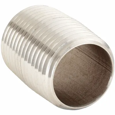 CALBRITE Nipple: 3/4 in Trade Size, 304 Stainless Steel, 1 3/8 in Overall Lg - Nipples