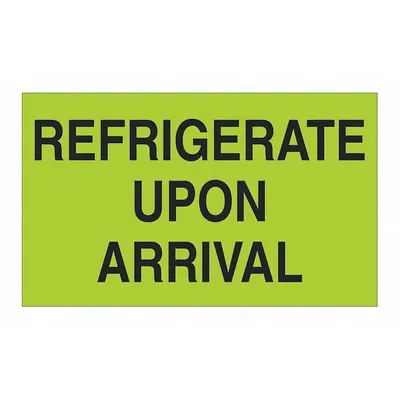 TAPE LOGIC Refrigerate Climate Label, 3x5", 500 Pack - Climate & Environment Labels