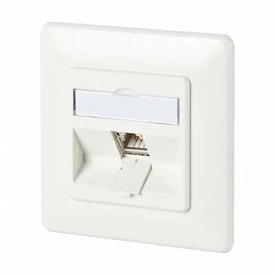 METZ CONNECT Wall Outlet: UP, GD-Zn (Zinc Die-Cast), IDC Connection x RJ45 - Voice & Data Housings, Panels & Connector Components