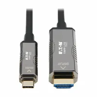 Active optical USB-C to HDMI cable for connecting USB-C sources to HDMI displays. Supports 4K @ 60 Hz video resolution. PVC jacket, 5.8 mm cable diameter. Suitable for home theater, office, and digital signage applications
