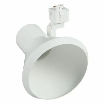 JUNO LIGHTING Track Lighting Head: Incandescent, Flared Shape, 120 W, 6 in Dia, 5 7/8 in Lg - Flared Track Heads