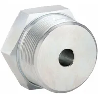 Male NPT threaded x female NPT threaded straight pipe fitting, 1 1/4 in x 1/4 in size, rated for 3,000 psi maximum operating pressure. Used in hydraulic and pneumatic systems for connecting or reducing line sizes