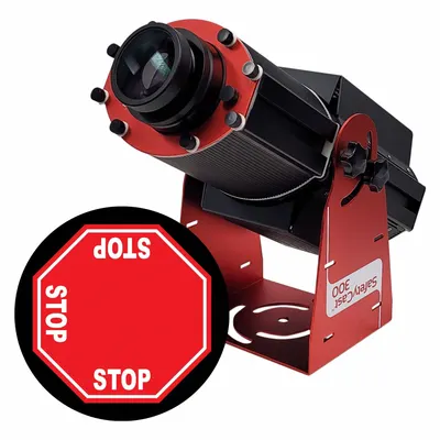 LASERGLOW TECHNOLOGIES Lens and Image Template, 300 W, 3 Way Stop, White Laser - LED Projectors with Image Disks