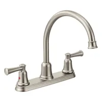 CFG Gooseneck Kitchen Faucet: Capstone, Brass, Widespread, Deck, 3 Mounting Holes, 1.5 gpm Flow Rate (MPN 41611CSL)
