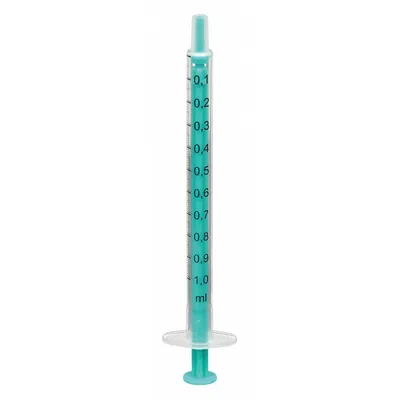 NORM-JECT All-Plastic Syringe: 1 mL Capacity - mL, Luer Slip, Polypropylene, Polypropylene - Luer Slip Syringes