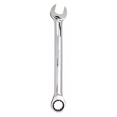 WESTWARD Combination Wrench: Alloy Steel, Chrome, 1 1/2 in Head Size, 19 5/8 in Overall Lg - SAE 12-Point Ratcheting Combination Wrenches