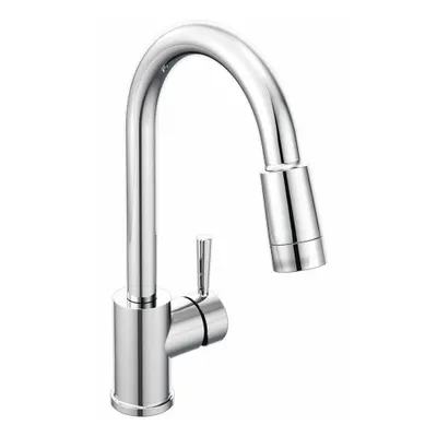 CFG Gooseneck Pull Out Kitchen Faucet: Edgestone, Brass, Single-Post, Deck - Single-Post Kitchen Faucets