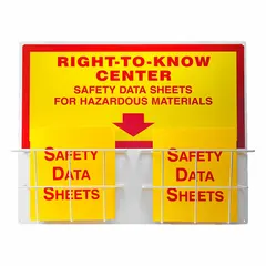 Information Center: Information Center, 24 in Overall Ht, 30 in Overall Wd, 6 3/4 in Overall Dp, Red (MPN ZRS335). Key specifications — Mounting Hardware Included: No; Mounting Style: Wall-Mount.