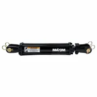 MAXIM Hydraulic Cylinder: 3 1/2 in Bore Dia., 16 in Stroke Lg, 1/2 in NPT Port Size, Double Acting (MPN 218353)