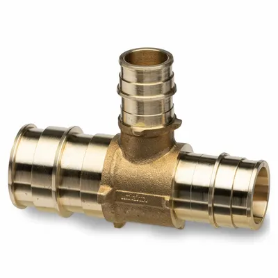 ZURN QET654GX Expansion Brass Barbed Tee - Expansion Brass Barbed Tube Fittings