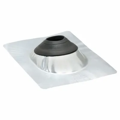 OATEY 15"H 12"W Steel Roof Vent Pipe Flashing: For Pitched Roof, Rectangular Base - Rectangular-Base Boots