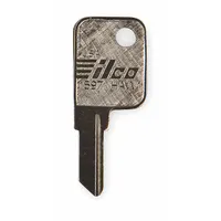 Key Blank: Compatible with Hayworth Locks, Key ID # HAW1, 5 Pins, Brass, Nickel Plated (MPN 1597-HAW1)