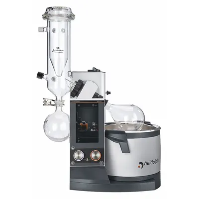 HEIDOLPH Rotary Evaporator: Motor, 5 L, 10 RPM to 280 RPM, 1,300 W Heating Capacity - Motorized Lift Rotary Evaporators