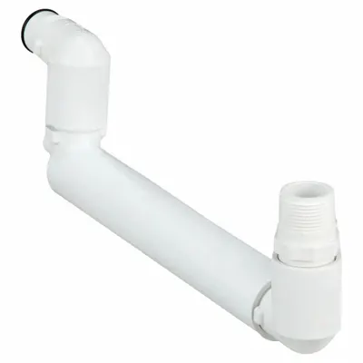LASCO P-Trap: Schedule 40, PVC, 1 in x 1 in Size, Threaded x Threaded, Male NPT x Male Acme - Schedule 40 Pipe Fittings