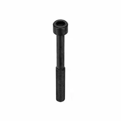 Inch-system standard socket head cap screw with 3/4"-10 thread size, 7-inch length, and 5/8-inch drive size. Made of alloy steel with black oxide finish. Right-hand thread. Suitable for heavy-duty bolting in industrial machinery, equipment assembly, and structural fixturing.