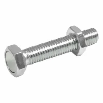 JW WINCO Workholding Stop Bolt: M12 Thread Size - Hex-Head Stop Bolts with Retaining Magnet & Lock Nut