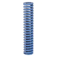 This RAYMOND die spring is an ISO-D series, alloy steel cylindrical spring with closed and ground ends. It measures 5 63/64 inches in length and is supplied in a pack of 3. Designed for use in stamping dies, metal forming tools, and industrial presses, it provides controlled force and return action under high cyclic loads.