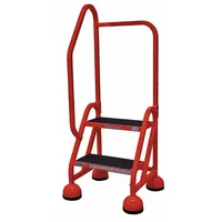 COTTERMAN Rolling Ladder: 1.5 ft Platform Ht, Partially Assembled, Steel, Wt-Actuated Auto-Lock (MPN ST-222 A2 C6 P5)