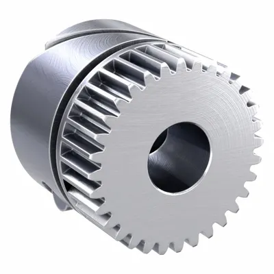 KHK GEARS F-Loc Spur Gear: Module m 0.5, 32 Teeth, 6 mm Bore Dia, Stainless Steel - Metric Spur Gears with Locking Hub