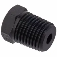 This zinc-plated threaded pipe fitting is a straight adapter for connecting pipes in high-pressure fluid or gas systems. It has a 1/2 in x 3/8 in size, Class 1000 rating, and a maximum operating pressure of 1,000 psi. The fitting measures 1 in in length