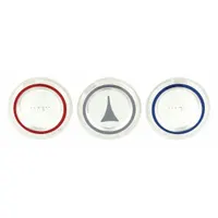 MOEN Index Button: Metal, For Cold/Diverter/Hot Handle Type, Color/Symbol Index, Blue/Red (MPN 13382)