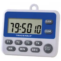 TRACEABLE Digital Timer: Operate Multiple Timers Simultanseously, 5/8 in x 2 3/8 in x 2 3/4 in, LCD (MPN 5001)