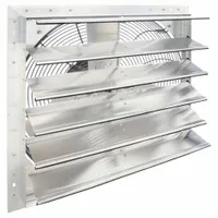 Shutter Mount Exhaust Fan: 24 in Blade, 1 Speed, 1/3 hp, Totally Enclosed Air Over, 4,479 cfm, 1 ph (MPN 484X47)