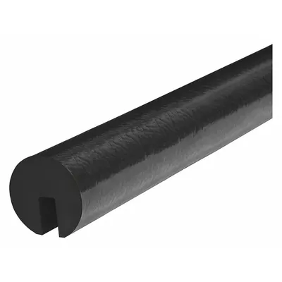KNUFFI Edge Guard: Polyurethane Foam, Round Shape, 39 in Overall Lg, 0.8 in Overall Thick - Edge Protectors