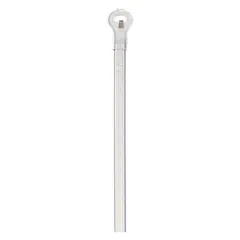 Natural nylon cable tie for indoor bundling and securing wires and cables. Nominal length 7 in, width 0.1 in, maximum bundle diameter 1 1/2 in. Not for outdoor use. Pack of 1,000.