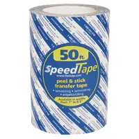 Permanent double-sided film tape with acrylic adhesive and polyester film backing. 5.5 mil thickness, 6 1/2 in width, 16 5/8 yd length. Used for mounting, splicing, and bonding in industrial applications