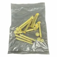 Binding Post: #8-32 Thread Size, 13/64 in Brl Dia, 1 3/4 in Brl Lg, Brass, Brass, No Drive, 10 PK (MPN 100363+351-K10-GWW)