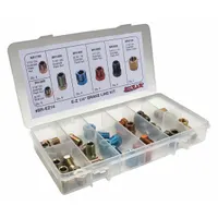 SUR&R Brake Line Fitting: Brake Line Repl Kit, 7/16" Thread Size, Brass/Steel, 41 Pieces (MPN BR14)