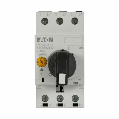 EATON Manual Motor Protector: Non-Reversing, 3 Poles, 0.16 A, Thermal Protection - Non-Reversing Starters with Thermal Overloads