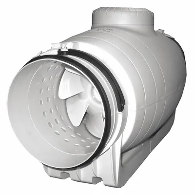 SOLER & PALAU In-Line Duct Fan: 530 cfm Max., 8 in Duct, 122 W, 120V AC, 1 Ph, IP44 - General Purpose Inline Duct Fans