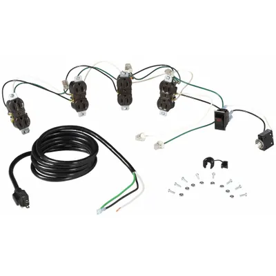 TENNSCO WK-1 Wiring Kit - Power Strip Wiring Kits & Channels for Workbenches