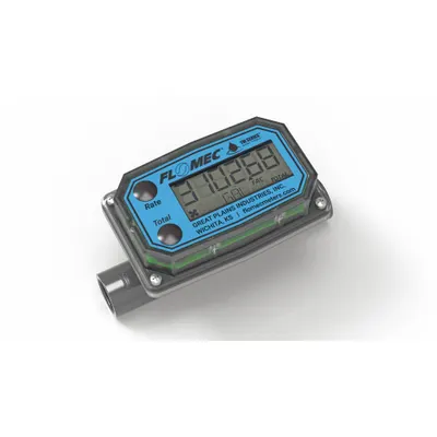 FLOMEC Watermeter: Water Meter, Turbine, 1/2 in Spigot, 1/2 in Connection Size - Inline Turbine Flowmeters with Totalizers for Water