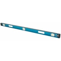 This 48-inch magnetic I-beam level features a side-read-only vial and an aluminum frame with an acrylic barrel. It offers 0.001 accuracy for precision leveling and plumb checking. The magnetic design allows attachment to metal surfaces, suitable for construction, framing, and machinery alignment tasks.