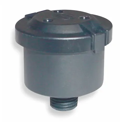 SOLBERG Filter Silencer: 1/8 in (M)NPT Inlet Size, 3 cfm, 1.75 in Overall Ht - Air Compressor Intake Filters & Silencers