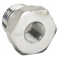 PARKER Metal Pipe Straight: Straight, Carbon Steel, 3/8 in x 1/4 in, 5,800 psi (MPN RI3/8EDX1/4CF)