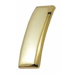 Gold metal bar insignia with smooth finish, measuring 3/4 inch. Attaches via clutch pin. Supplied as 1 pair. Used to denote rank on military or uniformed service dress.