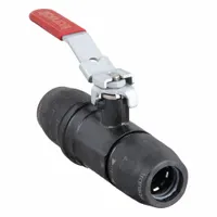 TRANSAIR Lockable Ball Valve: Brass, 232 psi Max. Pressure (CWP)