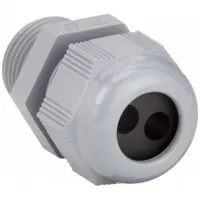 Liquid Tight Cord Connector: Nylon, 2 Cords, 1/2 in MNPT, 0.19 in to 0.25 in (MPN CC-NPT-12-G-2)