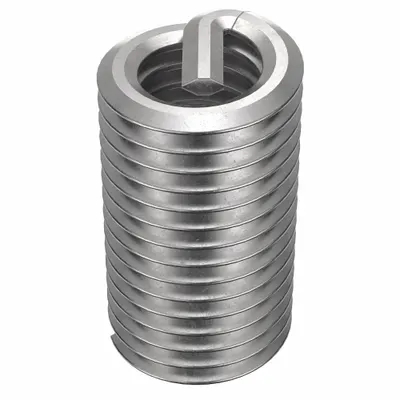 HELI-COIL Free-Running Tanged Helical Insert, M5-0.80 Thread Size, Plain, 100 PK - Free-Running Tanged Helical Inserts