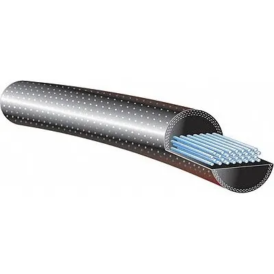 GATES Round Belt: Black, 7/16 in Dia, For 3 in Min Pulley Dia, 38 in Overall Lg - Reinforced Solid-Core Smooth Round Belts