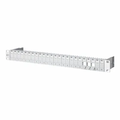 METZ CONNECT Patch Panel: Rack, ABS, 24 Ports - Voice & Data Housings, Panels & Connector Components